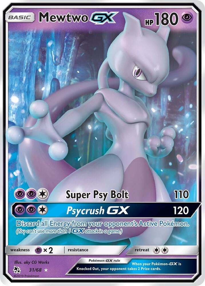 Compra Mewtwo GX #31/68 - Hidden Fates disponible en El Salvador en UniversoTCG 