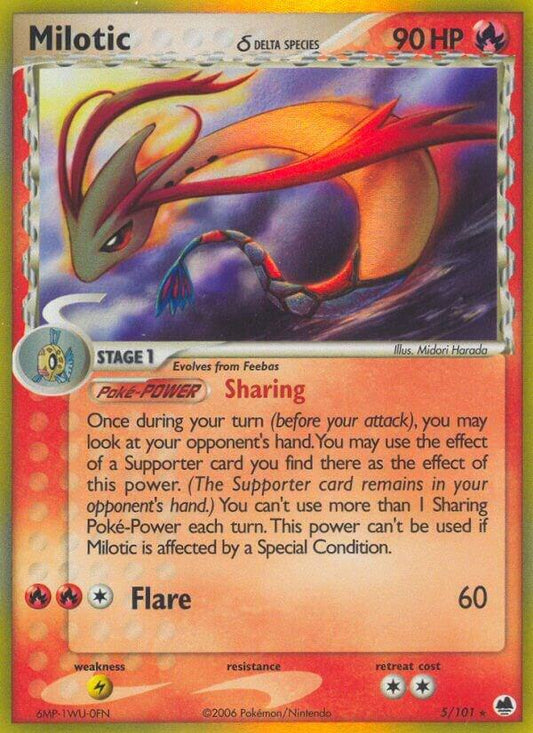 Compra Milotic Delta Species #5/101 - Dragon Frontiers disponible en El Salvador en UniversoTCG 