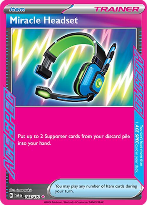 Compra Miracle Headset #183/191 - Surging Sparks disponible en El Salvador en UniversoTCG 