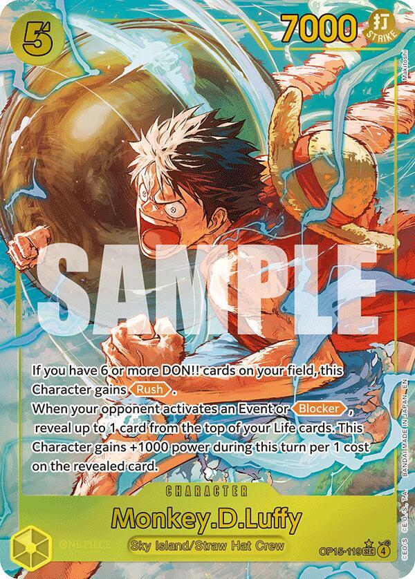 Compra Monkey.D.Luffy Alternate Art OP15-119 - Adventure on Kami's Island disponible en El Salvador en UniversoTCG 