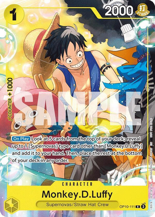 Compra Monkey.D.Luffy Welcome Pack 2026 Vol.1 #OP10-111 - One Piece Promotion disponible El Salvador en UniversoTCG 