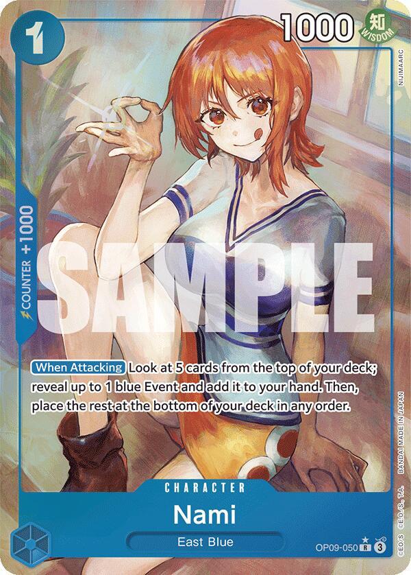 Compra Nami Parallel OP09-50 - Emperors in the New World disponible en El Salvador en UniversoTCG 