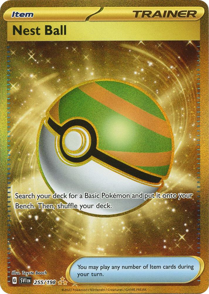 Compra Nest Ball Gold #255/198 - Scarlet & Violet Base Set disponible en El Salvador en UniversoTCG 