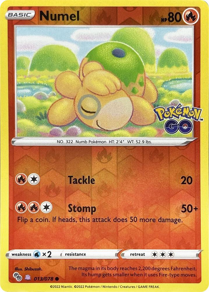 Compra Numel (Peelable Ditto) #13/78 - Pokemon Go disponible en El Salvador en UniversoTCG 