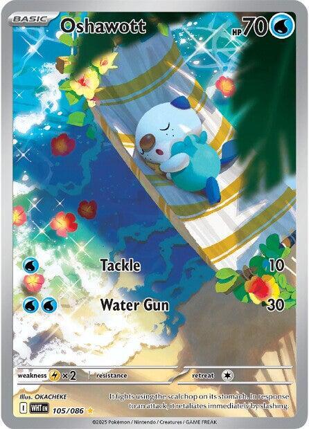 Compra Oshawott IR #105/86 - White Flare disponible en El Salvador en UniversoTCG 
