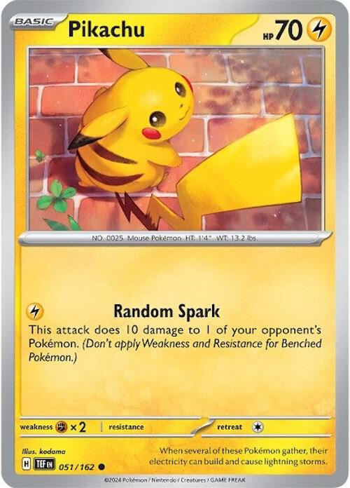 Compra Pikachu #51/162 - Temporal Forces disponible en El Salvador en UniversoTCG 