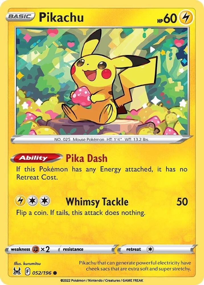Compra Pikachu #52/196 - Lost Origin disponible en El Salvador en UniversoTCG 