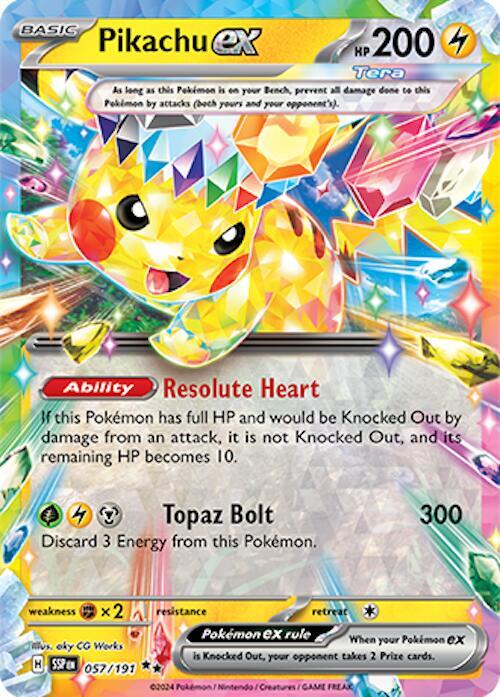 Compra Pikachu Ex #57/191 - Surging Sparks disponible en El Salvador en UniversoTCG 
