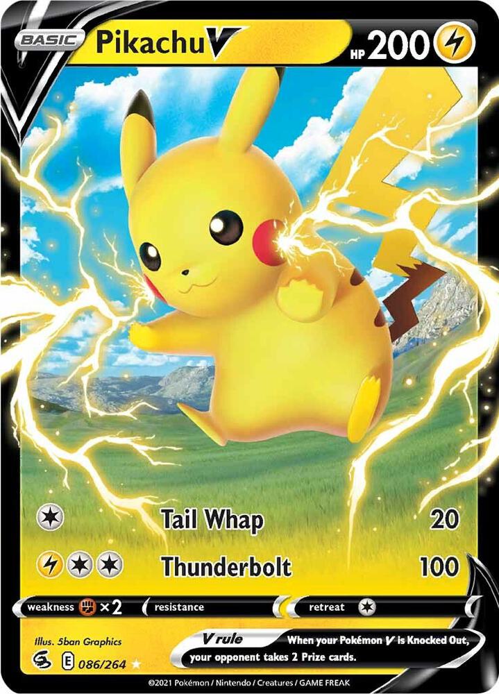 Compra Pikachu V #86/264 - Fusion Strike disponible en El Salvador en UniversoTCG 