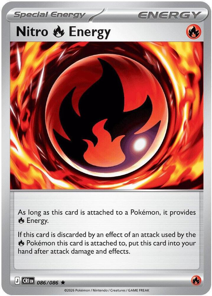 Pokémon Nitro Energy Holofoil #86/86 - Chaos Rising disponible en El Salvador en UniversoTCG 
