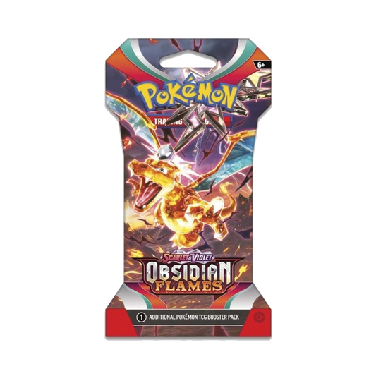 Pokémon Obsidian Flames Sleeved Pack sellada disponible en El Salvador en UniversoTCG 