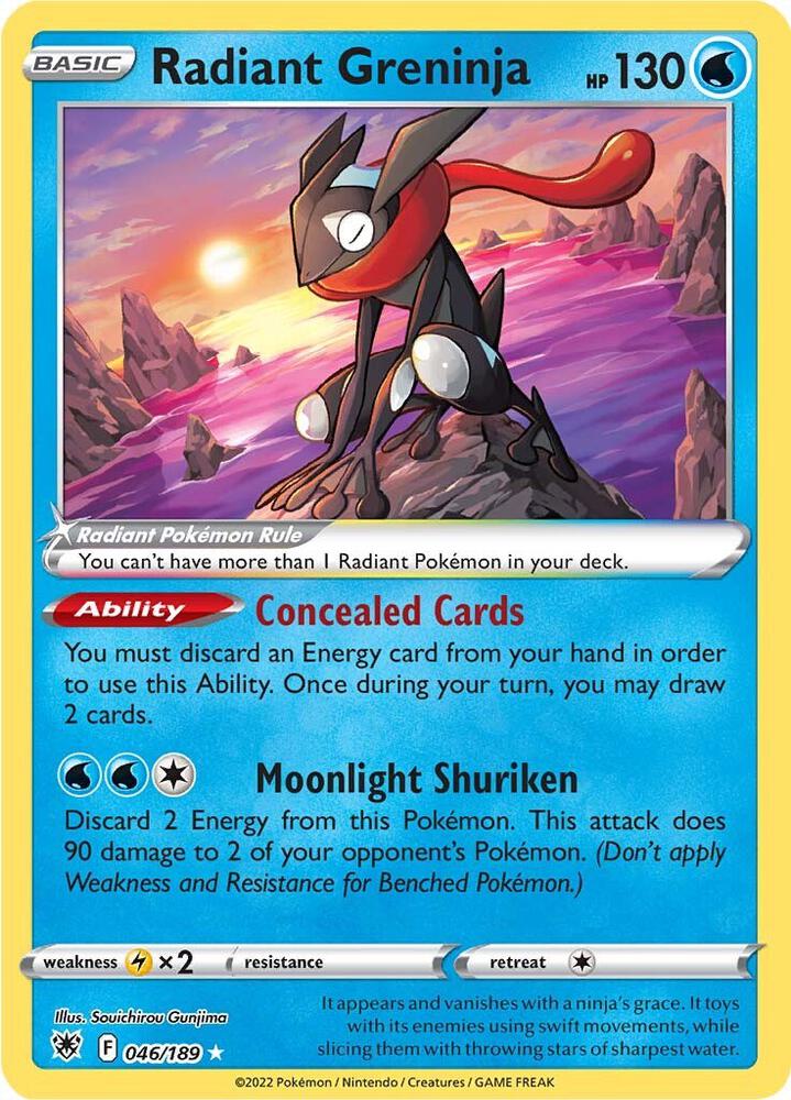 Compra Radiant Greninja #46/189 - Astral Radiance disponible en El Salvador en UniversoTCG 
