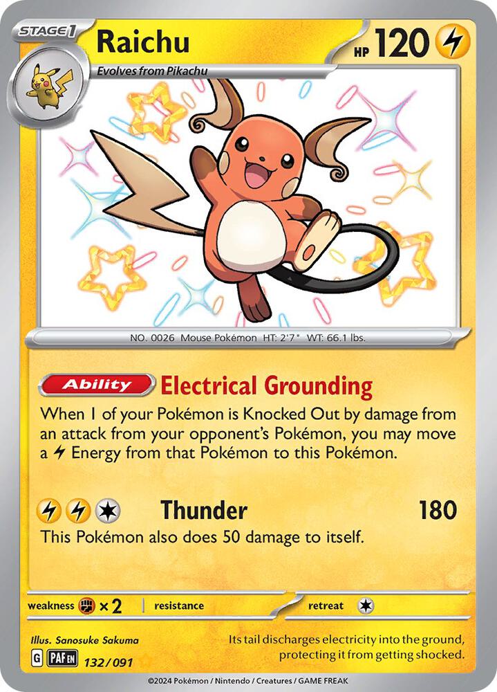 Compra Raichu Shiny #132/91 - Paldean Fates disponible en El Salvador en UniversoTCG 