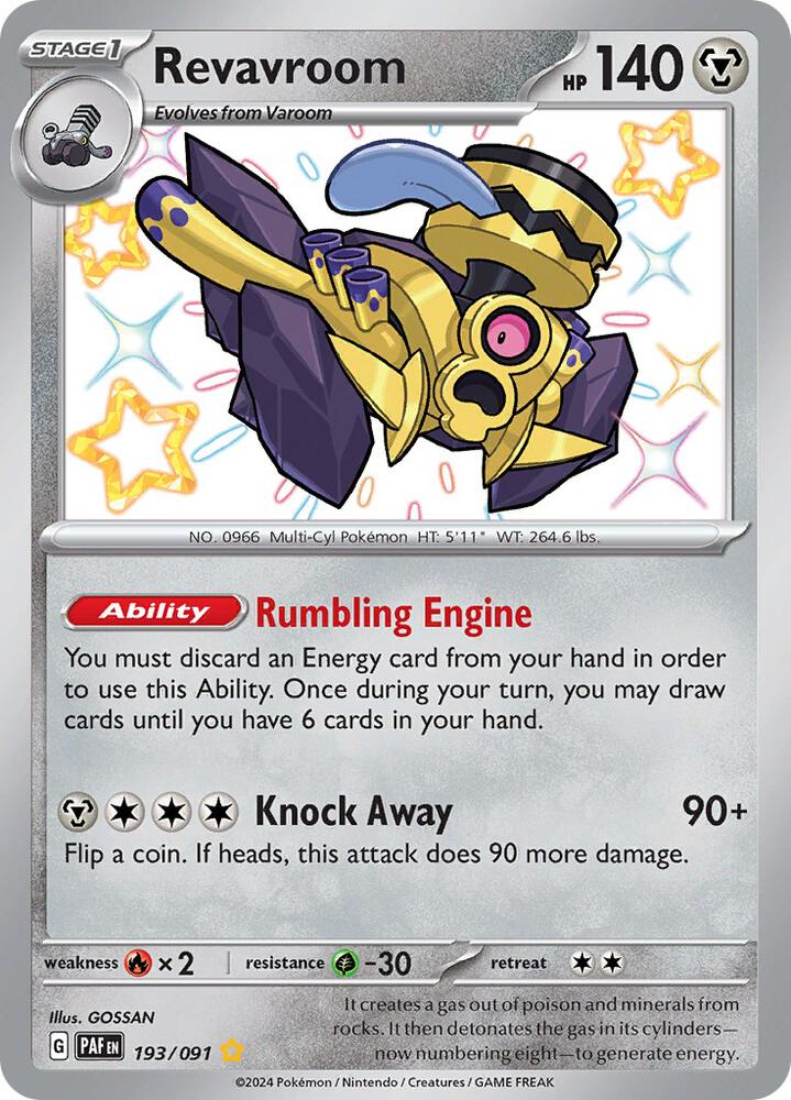 Compra Revavroom Shiny #193/91 - Paldean Fates disponible en El Salvador en UniversoTCG 