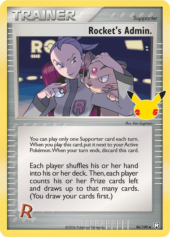 Compra Rocket's Admin #86/109 - Celebrations: Classic Collection disponible en El Salvador en UniversoTCG 