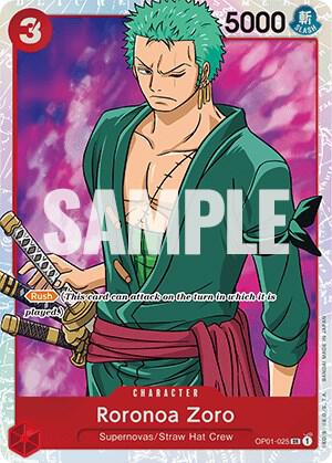 Compra Roronoa Zoro #Op01-025 - Romance Dawn disponible en El Salvador en UniversoTCG 