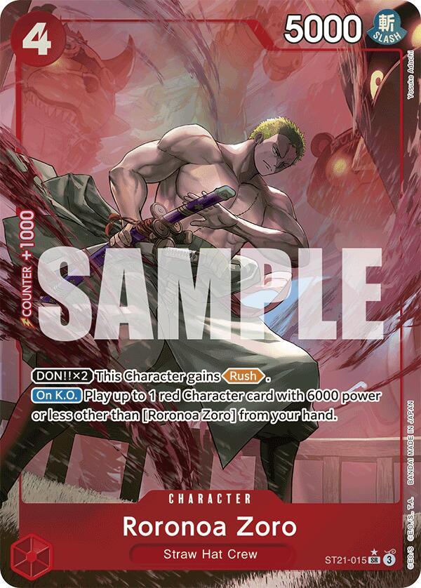 Compra Roronoa Zoro Parallel #ST21-015 - Starter Deck EX: Gear 5 disponible en El Salvador en UniversoTCG 