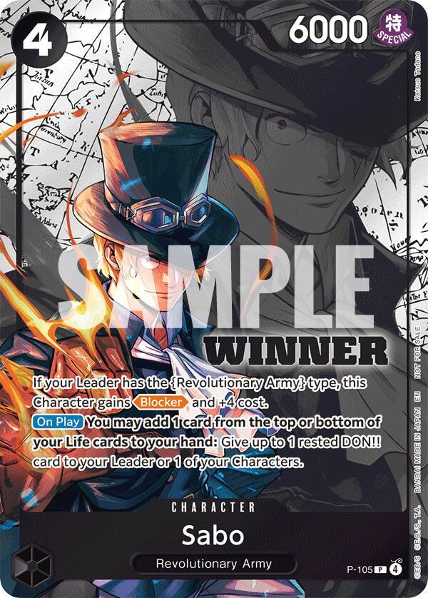 Compra Sabo Winner Pack 2026 Vol.2 - One Piece Promotion disponible en El Salvador en UniversoTCG 