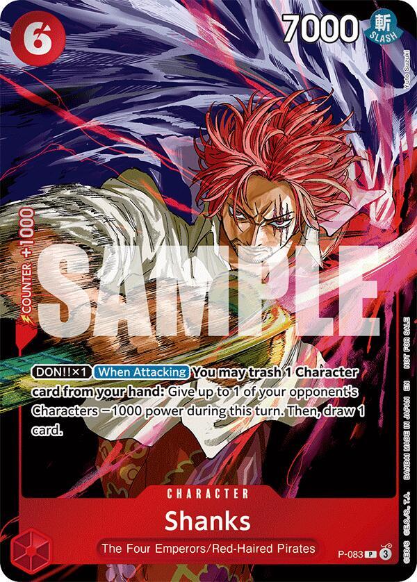 Compra Shanks Event Pack Vol.6 #P-033 - One Piece Promotion disponible en El Salvador en UniversoTCG 