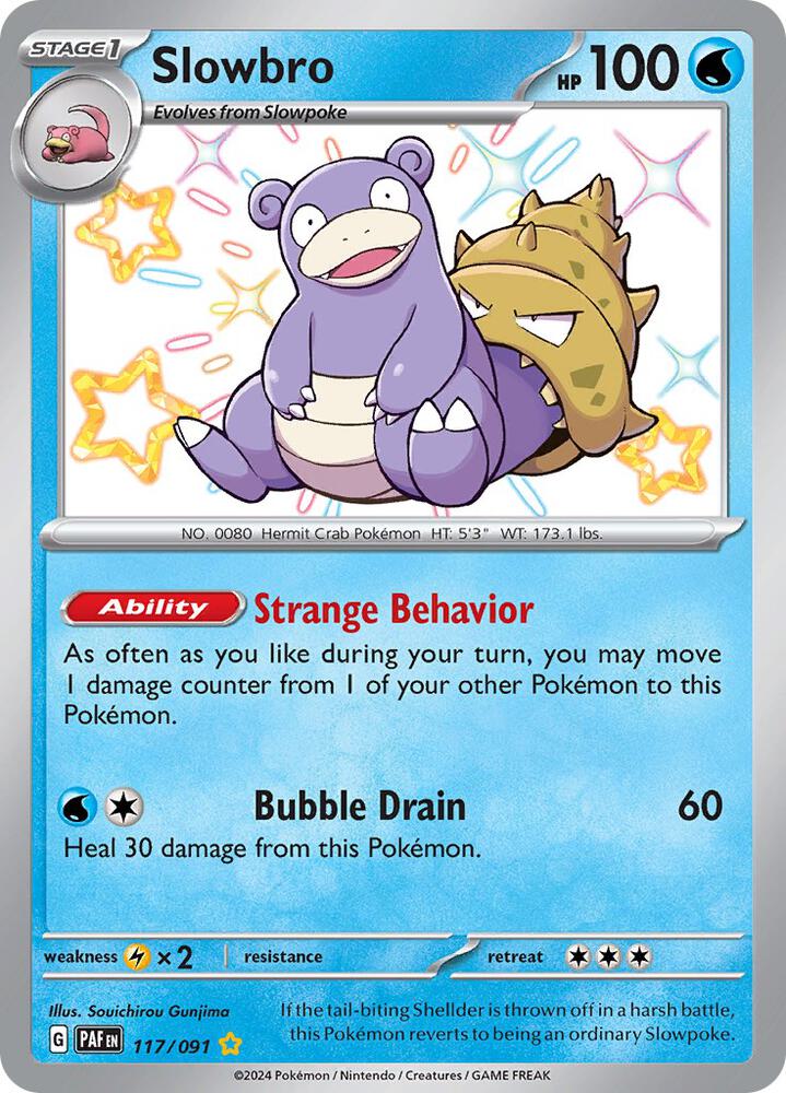 Compra Slowbro Shiny #117/91 - Paldean Fates disponible en El Salvador en UniversoTCG 