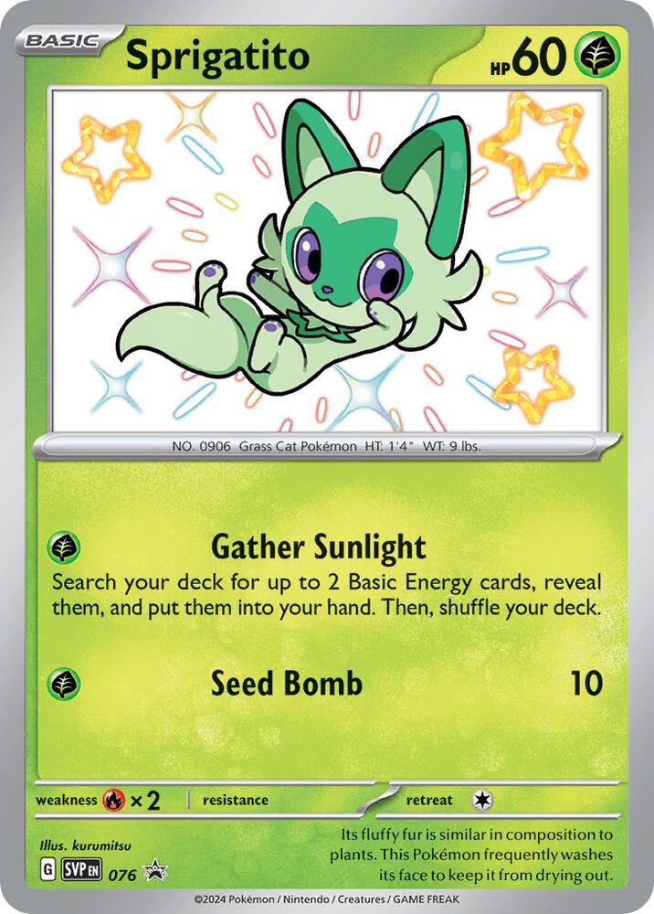 Compra Sprigatito Shiny - Scarlet & Violet Promo disponible en El Salvador en UniversoTCG 