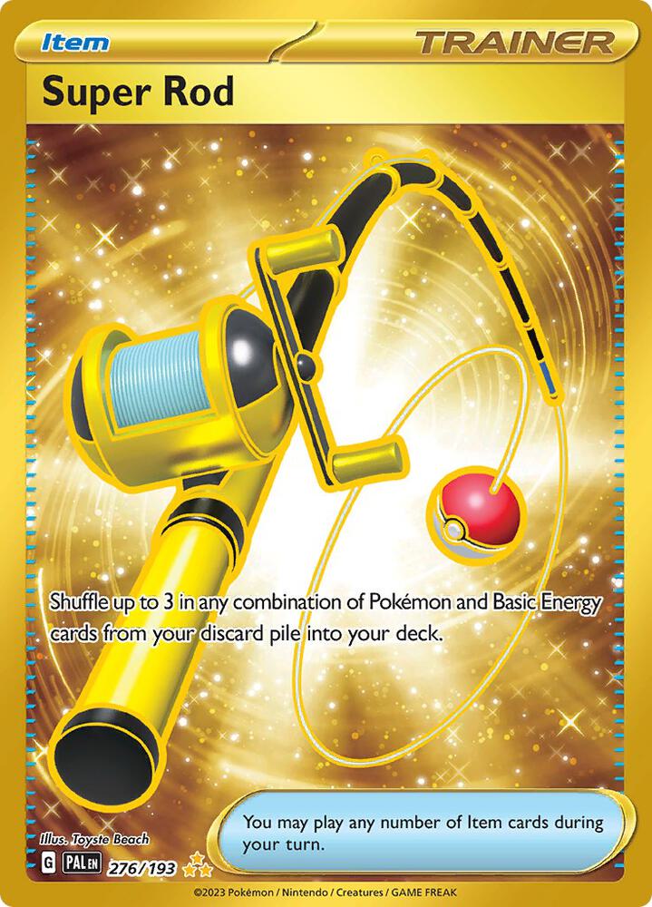 Compra Super Rod Gold #276/193 - Paldea Evolved disponible en El Salvador en UniversoTCG 