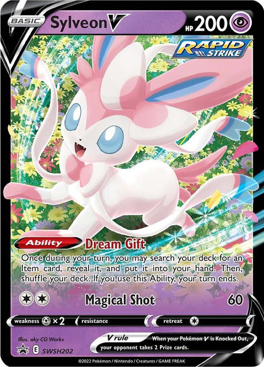 Compra Sylveon V #SWSH202 - Sword & Shield Promo disponible en El Salvador en UniversoTCG 