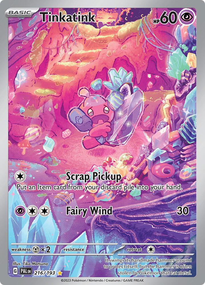 Compra Tinkatink IR #216/193 - Paldea Evolved disponible en El Salvador en UniversoTCG 