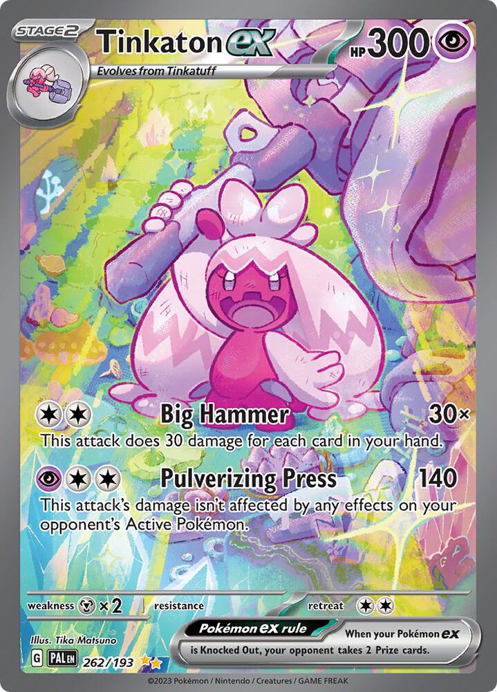 Compra Tinkaton Ex SIR #262/193 - Paldea Evolved disponible en El Salvador en UniversoTCG 