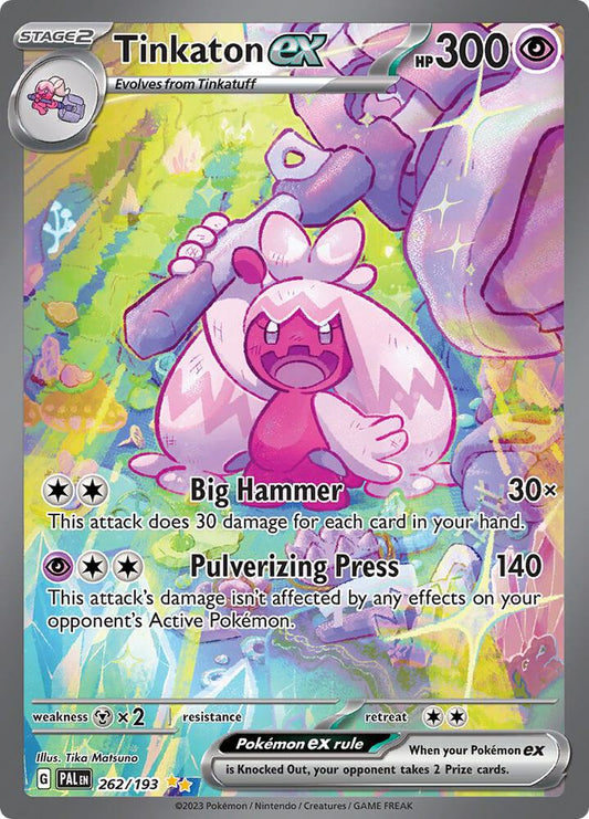 Compra Tinkaton Ex SIR #262/193 - Paldea Evolved disponible en El Salvador en UniversoTCG 