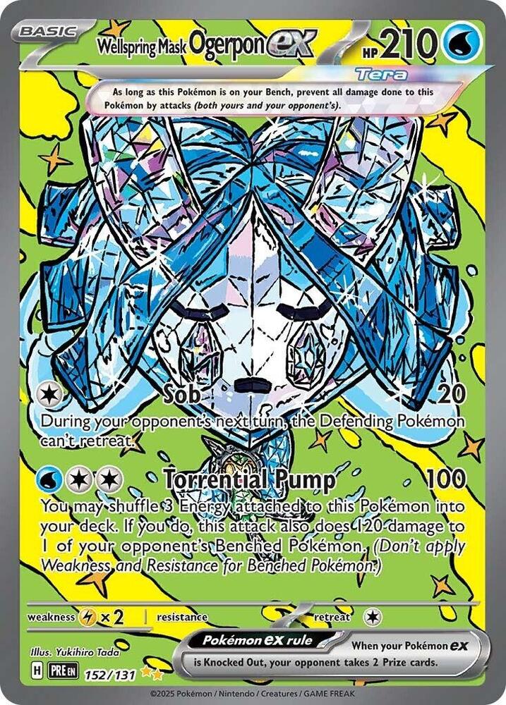 Compra Wellspring Mask Ogerpon EX SIR #152/131 - Prismatic Evolutions disponible en El Salvador en UniversoTCG 