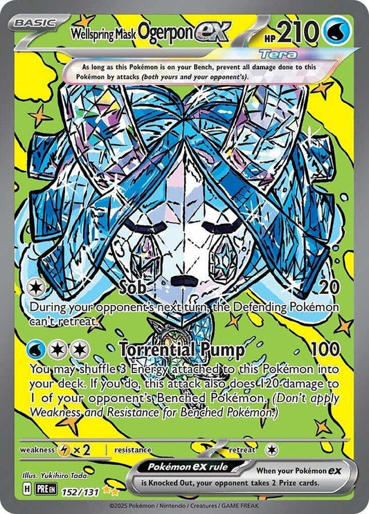 Compra Wellspring Mask Ogerpon EX SIR #152/131 - Prismatic Evolutions disponible en El Salvador en UniversoTCG 