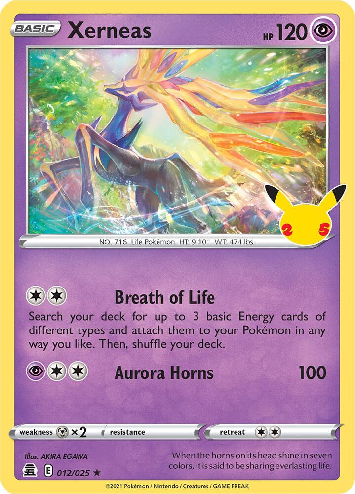 Compra Xerneas #12/25 - Pokémon Celebrations 25 disponible en El Salvador en UniversoTCG 