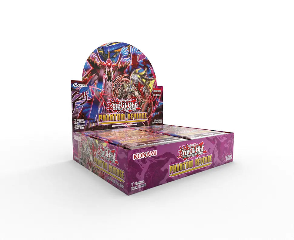 Yu-Gi-Oh Phantom Revenge Booster Box sellada disponible en El Salvador en UniversoTCG 