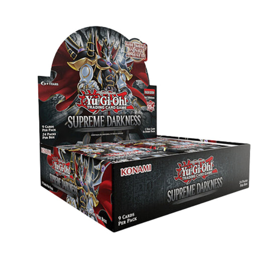 Yu-Gi-Oh Supreme Darkness booster box sellada disponible en El Salvador en UniversoTCG 