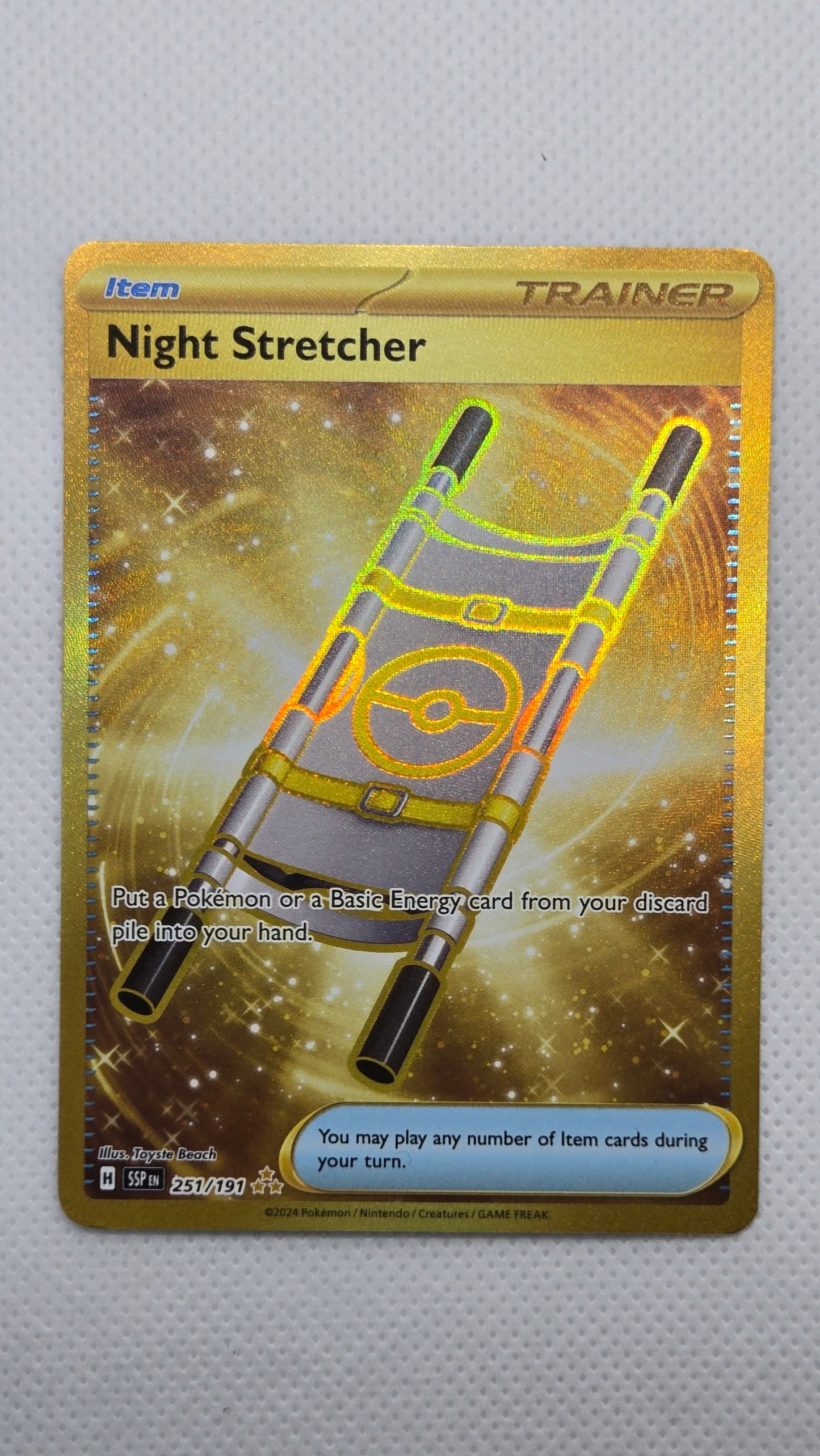 Night Stretcher Gold #251/191 - Surging Sparks