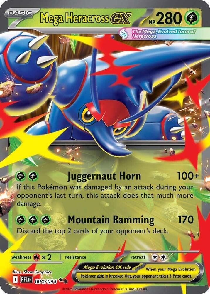 Mega Heracross Ex #4/94 - Phantasmal Flames