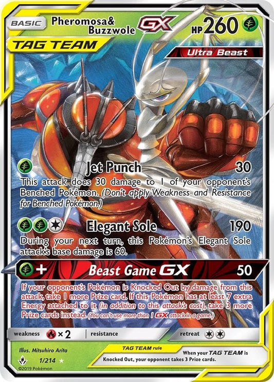 Pheromosa & Buzzwole Gx #1/214 - Unbroke Bonds