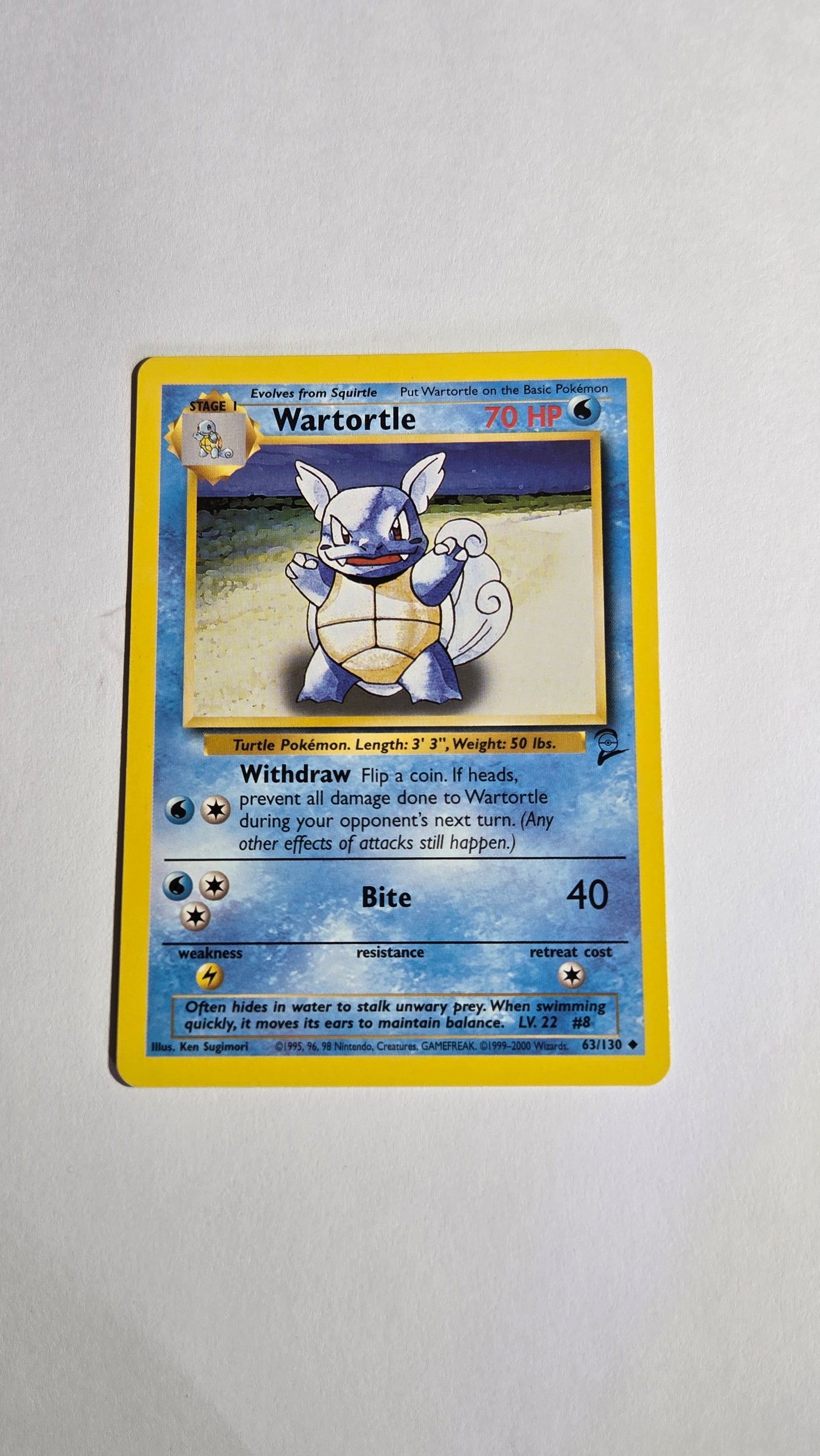 Wartortle base set 2 unlimited