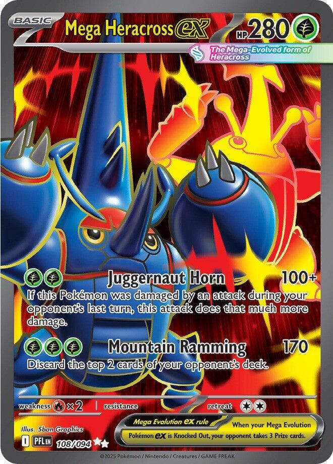 Mega Heracross Ex FA #108/94 - Phantasmal Flames