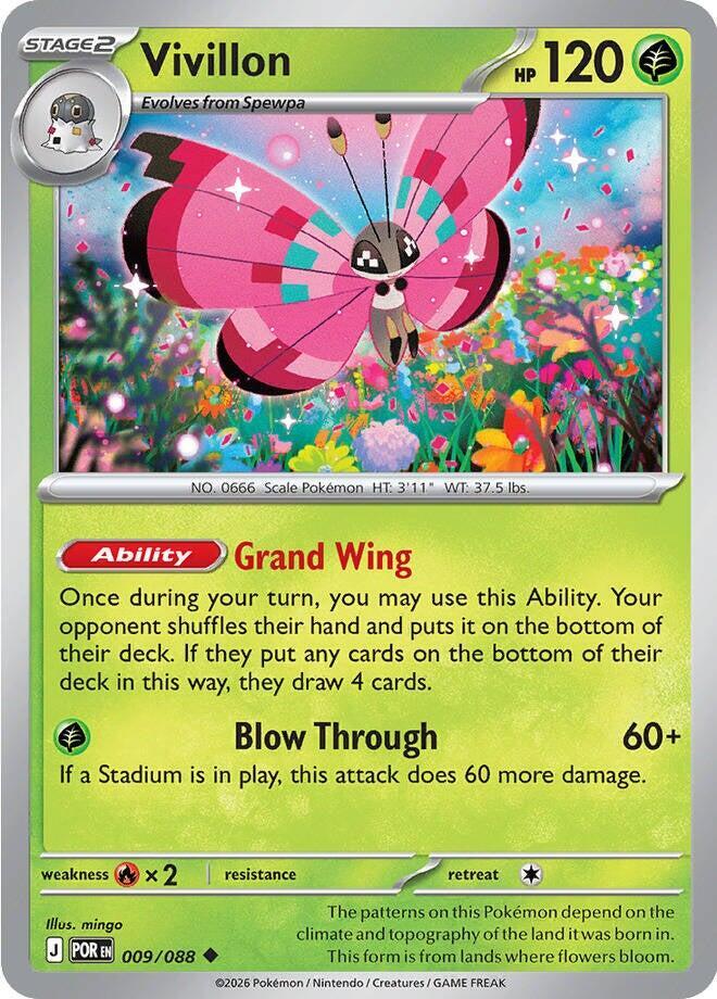 Vivillon Reverse Holofoil #9/88 - Perfect Order