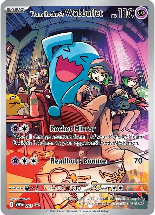 Team Rocket's Wobbuffet #203 - Scarlet & Violet Promo