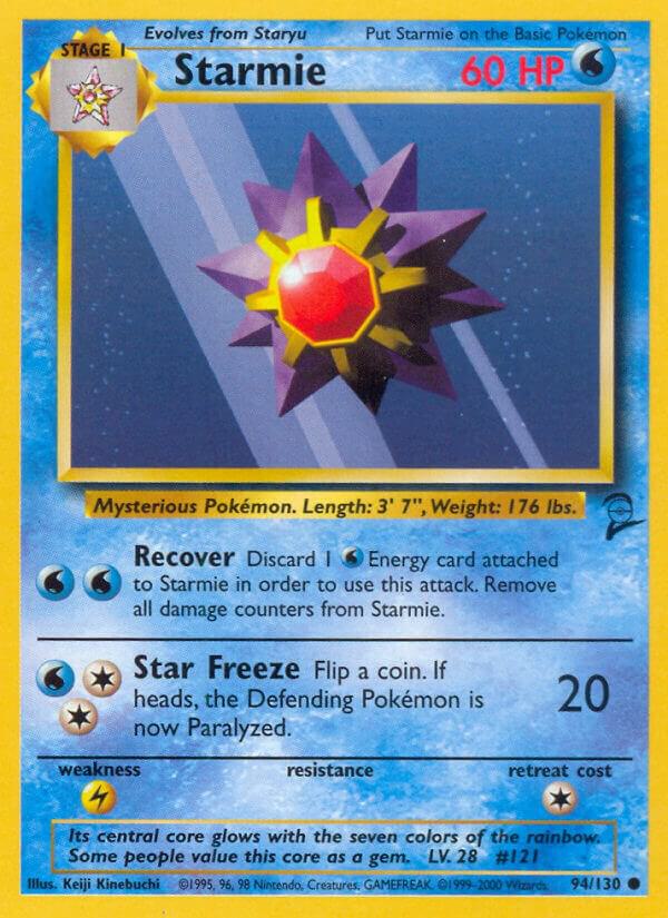 Starmie base set 2 unlimited
