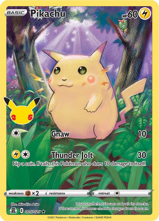 Pikachu #5/25 - Celebrations 25