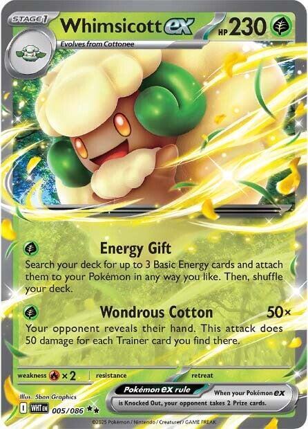 Whimsicott Ex #5/86 - White Flare