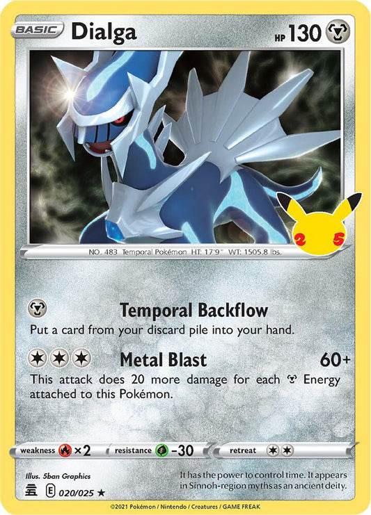 Dialga #20/25 - Pokémon Celebrations 25