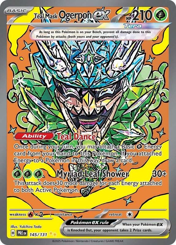 Teal Mask Ogerpon Ex SIR #145/131 - Prismatic Evolutions