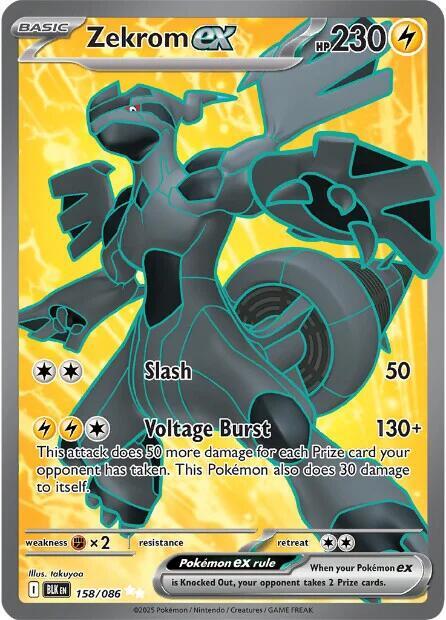 Zekrom Ex FA #158/86 - Black Bolt