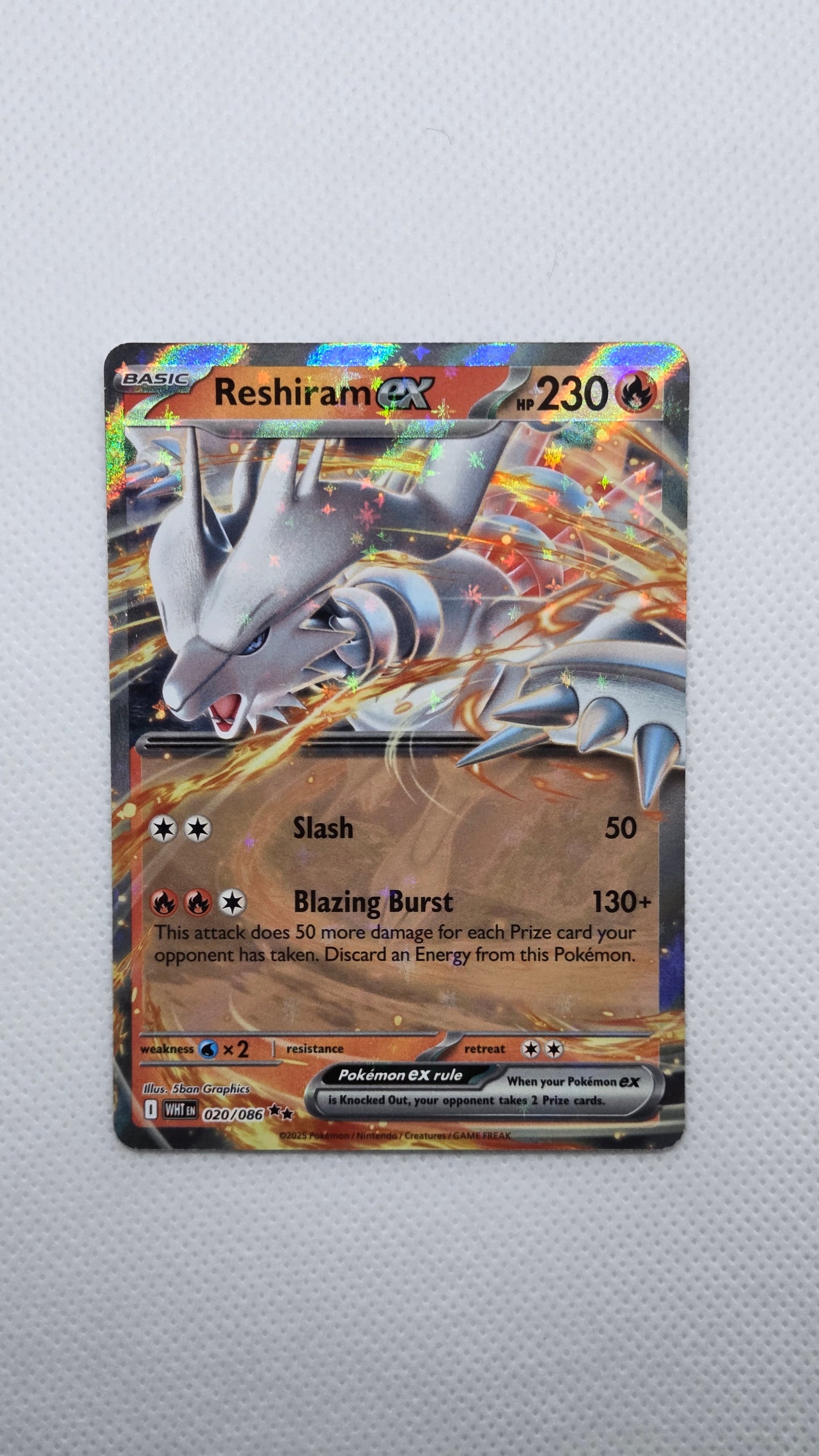 Reshiram Ex #20/86