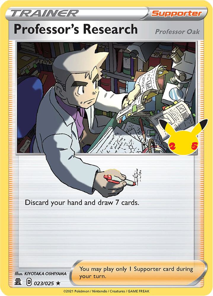 Professor's Research Oak  #23/25 - Pokémon Celebrations 25